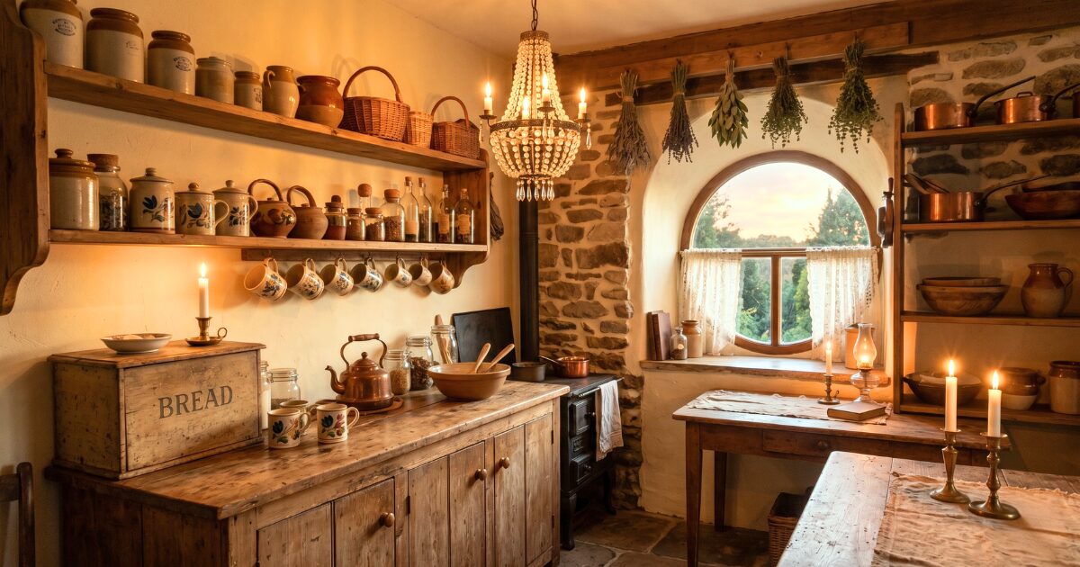 Cozy cottagecore kitchen decor